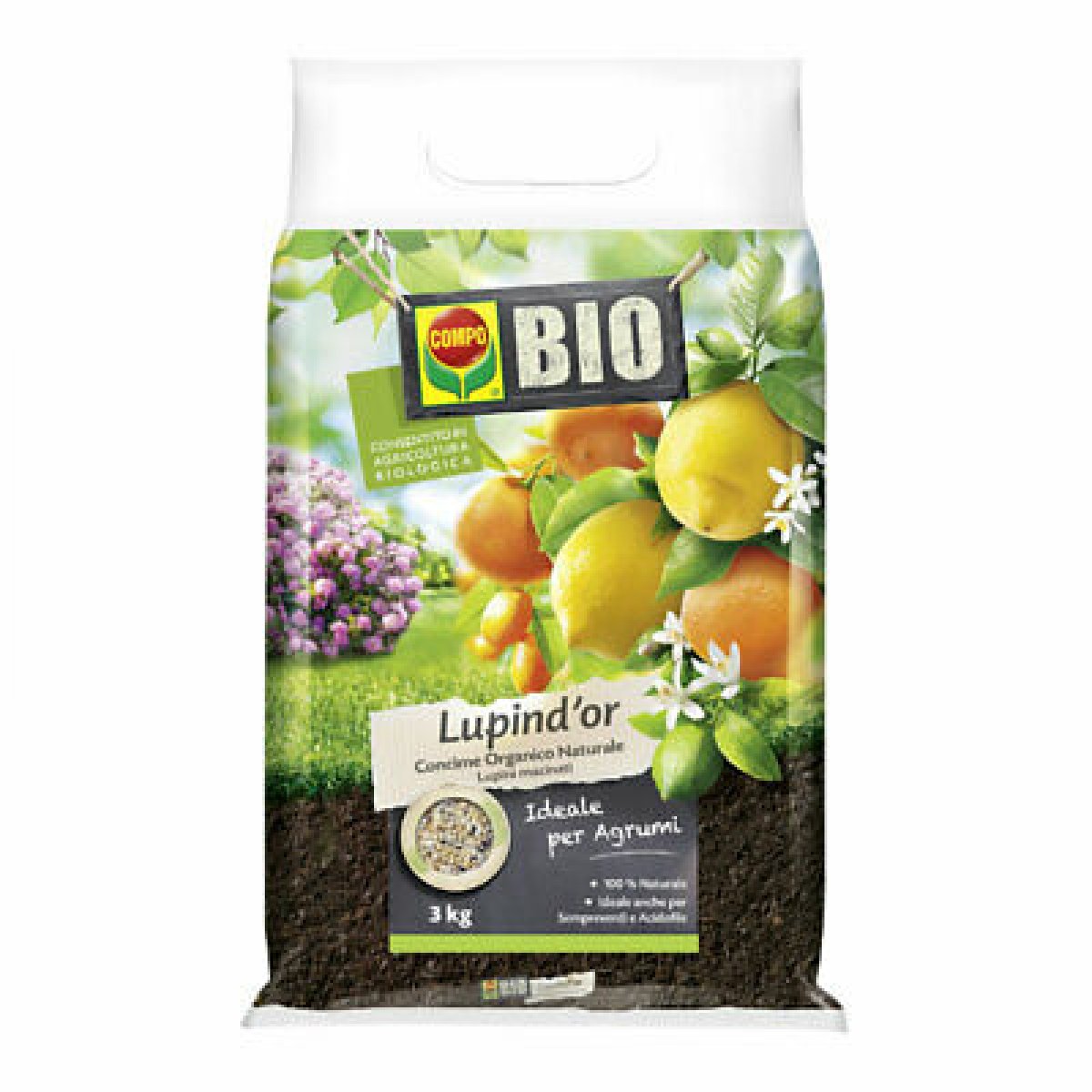 Lupind'or Lupini macinati Bio Compo - 3 kg 