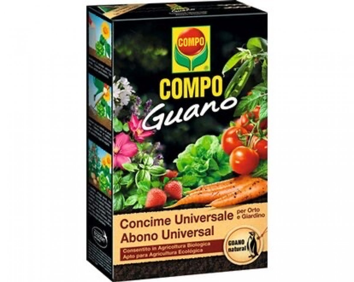 Concime universale con guano Compo - 3 kg per 100 mq