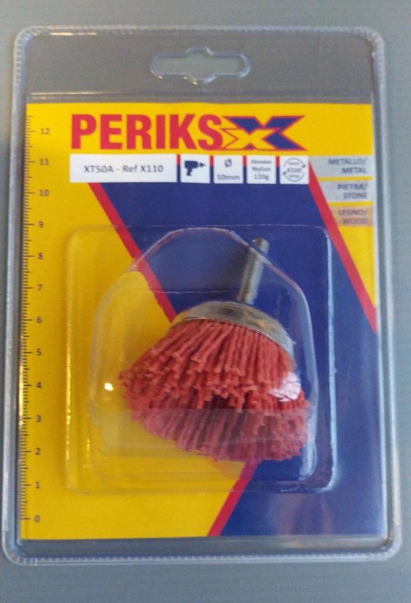 SPAZZOLA PERIKS A TAZZA MM.50 G.6 NYLON PERIKIS