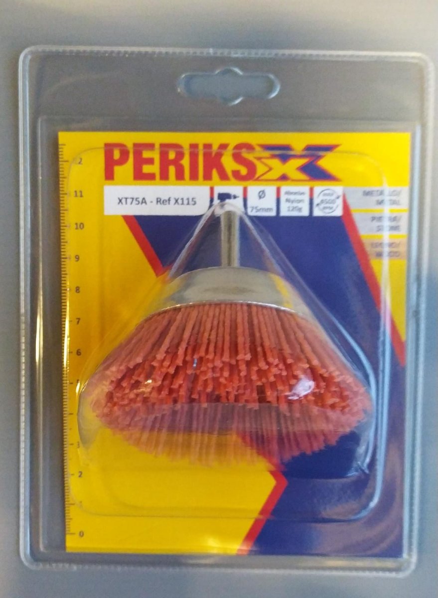 SPAZZOLA PERIKS A TAZZA MM.75 G.6 NYLON PERIKIS