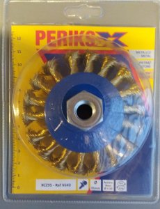 SPAZZOLA PERIKS CONICA MM.90 M14 MAZ.RIT