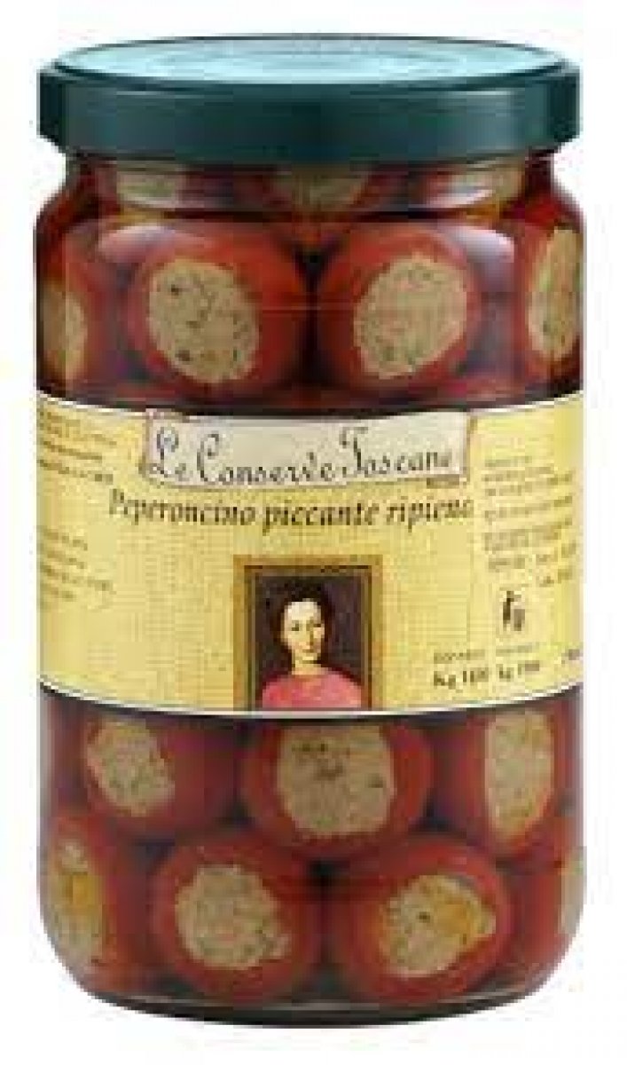 peperoncino piccante ripieno 290gr le conserve toscane