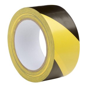 NASTRO SECURITY GIALLO/NERO MM.50X 50 MT