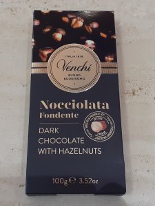 Tavoletta di cioccolato fondente con nocciole Venchi