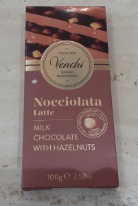 Tavoletta di cioccolato al latte con nocciole Venchi