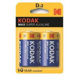 BATTERIE Kodak MAX Alkaline D  (2pezzi)