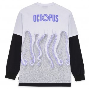 OCTOPUS Brand Milan longsleeve t-shirt manica lunga white