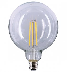 LAMPADINA LED FILAMENT GLOBO G125 E27 10W LUCE CALDA 3000°K