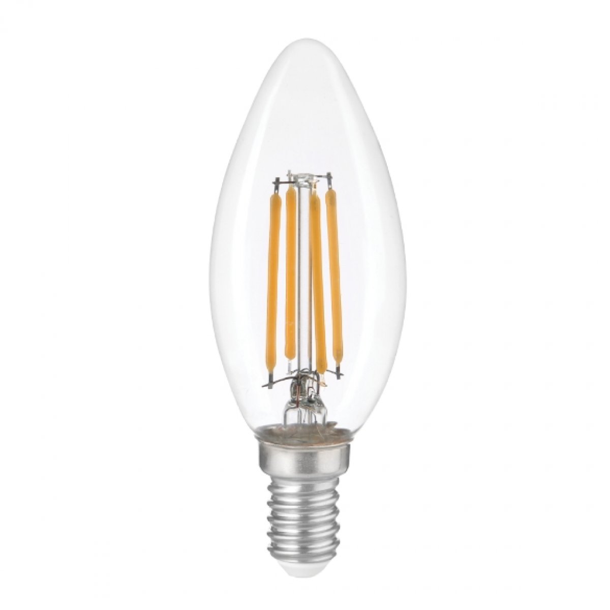 LAMPADINA LED FILAMENT OLIVA E14 5W LUCE CALDA 2700°K DIMMERABILE 