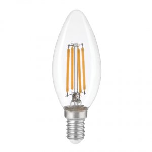 LAMPADINA LED FILAMENT OLIVA E14 5W LUCE CALDA 2700°K DIMMERABILE