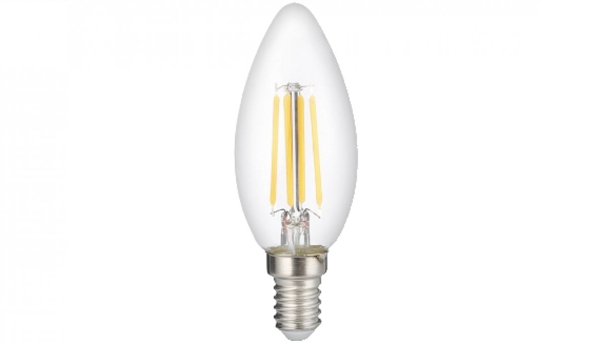 LAMPADINA LED FILAMENT OLIVA E14 4W LUCE NATURALE 4000°K 