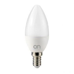 LAMPADINA LED OLIVA E14 6W LUCE NATURALE 4000°K