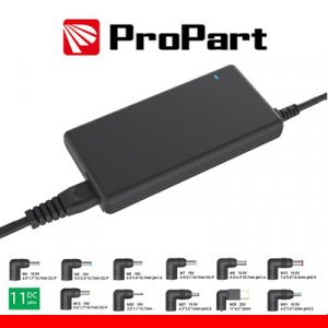 Alimentatore Uni Notebook Slim Multi-volt 15-20V 90W + USB