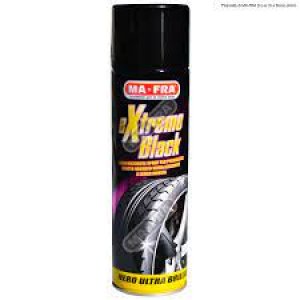 Mafra, Extreme Black, Nero Gomme Spray Ultra Brillante 500ml