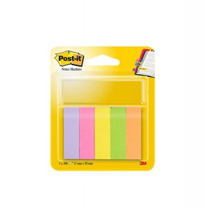 Segnapagina Post it® in carta - 15x50 mm - 5 colori Neon - conf. 500 pezzi