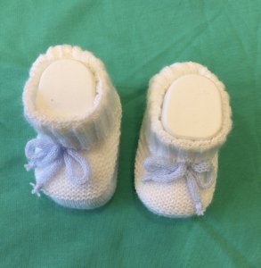 Babbucce in lana neonato