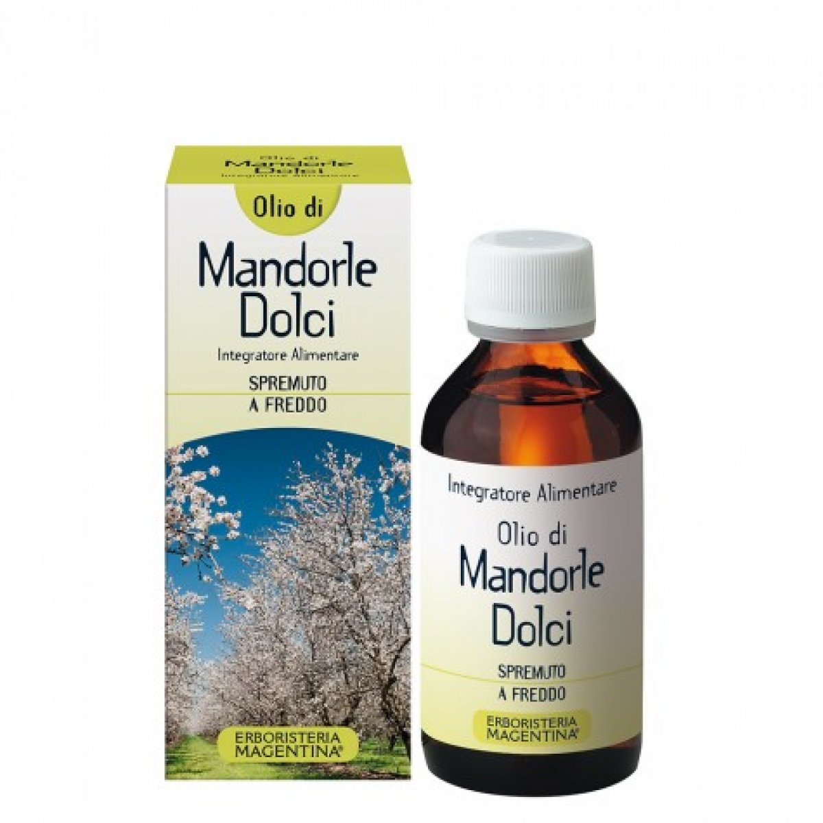 Olio di Mandorle Dolci 100 ml Erboristeria Magentina