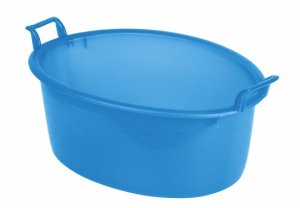 BAGNO OVALE CM.45 AZZURRO