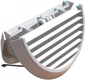 GRIGLIA DI VENTILAZIONE PIEGHEVOLE DENTRO/FUORI Ø 170 MM IN PLASTICA