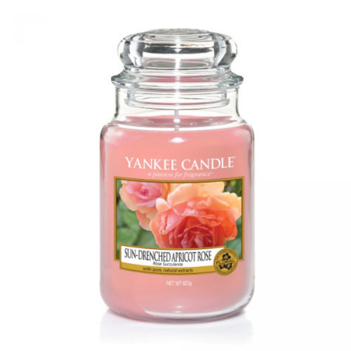 Giara grande Yankee Candle Sun-Drenched Apricot Rose Fragranza fruttata