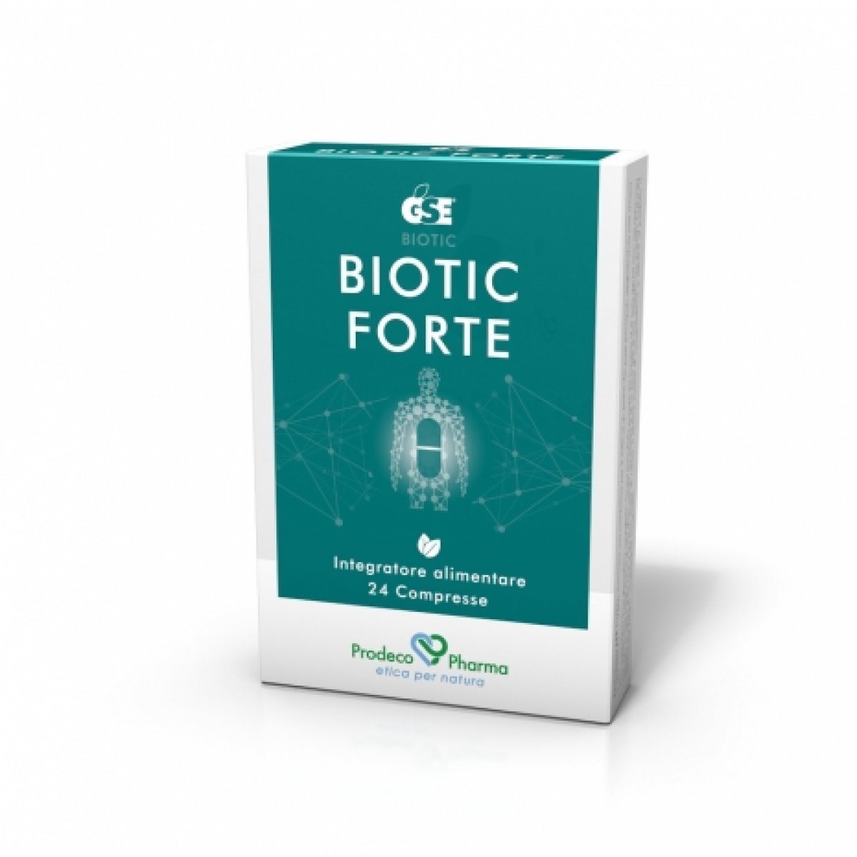 GSE  Biotic FORTE - Prodeco Pharma GSE Biotic forte è L'ALTERNATIVA NATURALE agli antibiotici di sintesi e alle cure cortisoniche, EFFICACE e priva di effetti collaterali. 24 compresse