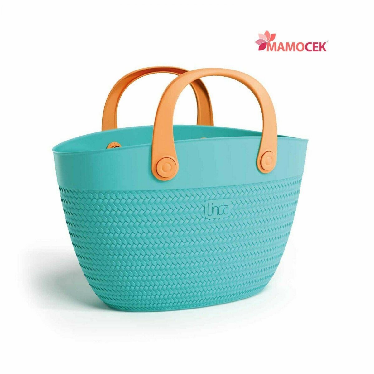 BORSA MARE LINDA spiaggia estate piscina PLASTICA TURCHESE  impermeabile borsone 50x21 h30 