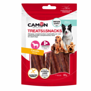 CAMON snack per cani STRIPES Di CAVALLO 80g