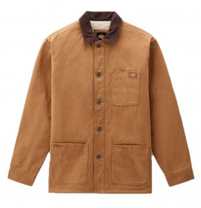 DICKIES Giubbotto Giacca Duck Canvas Chore Brown Duck