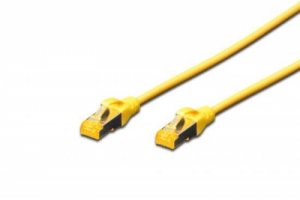 CAVO RETE S-FTP CAT.6A DOPPIA SCHERMATURA LSOH COLORE GIALLO MT. 0,5