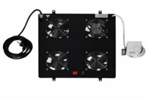 KIT 4 VENTOLE CON TERMOSTATO COLORE NERO PER ARMADI LINEA PROFESSIONALE