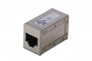 ADATTATORE PASSANTE CON 2 CONNETTORI RJ45 - 8P8C SCHERMATO FEMMINA/FEMMINA CAT.6A