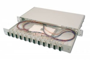 PANNELLO ESTRAIBILE 19 PER FIBRA OTTICA CON 12 CONNETTORI SC DUPLEX OM2