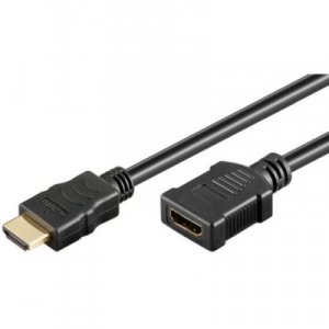 CAVO PROLUNGA HDMI HIGH SPEED CON ETHERNET CONNETTORI TIPO A MASCHIO/FEMMINA MT 1