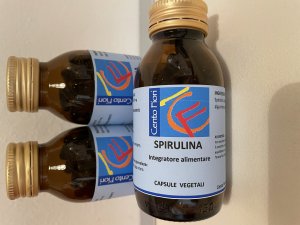 Spirulina capsule vegetali