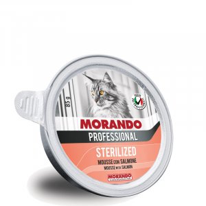 MORANDO gatto sterilizzato MOUSSE 85gr SALMONE
