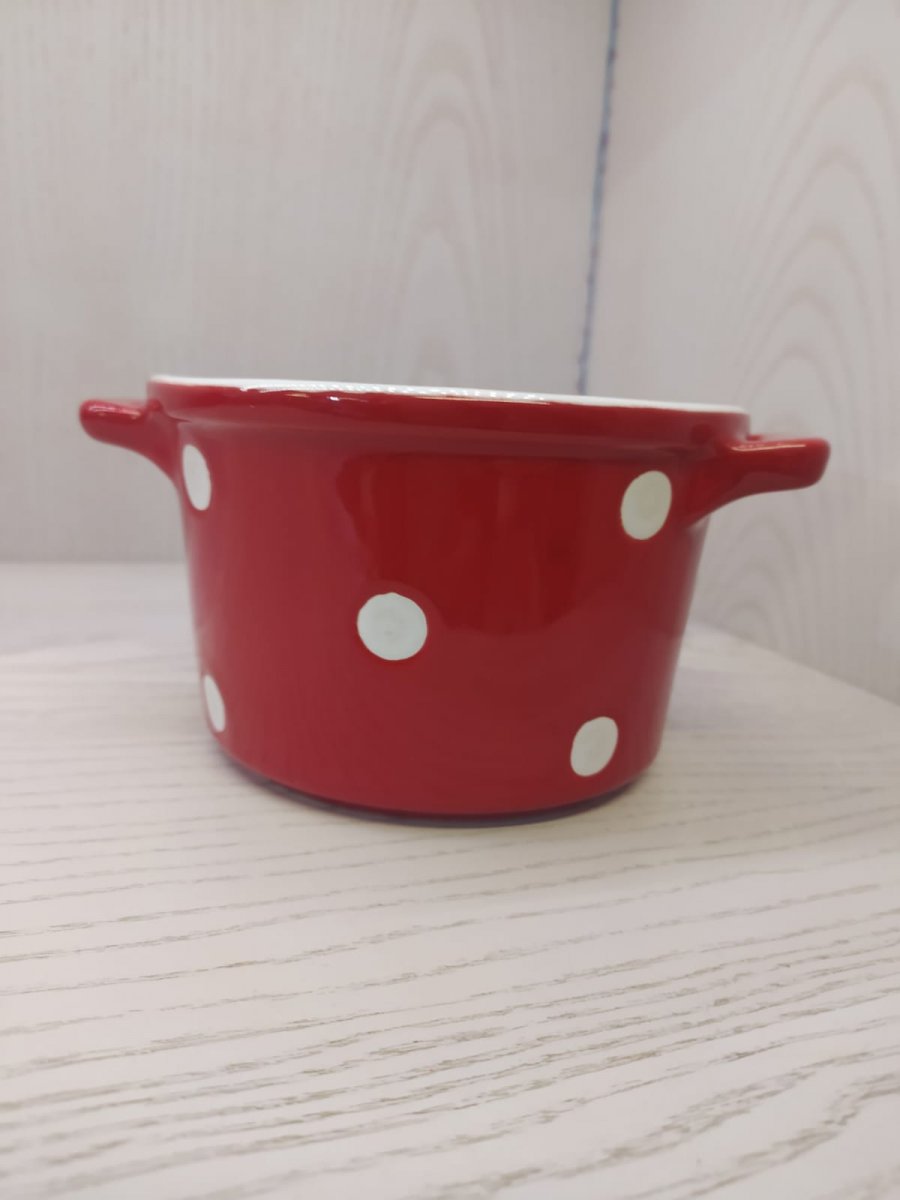 COCOTTE GRANDE - ISABELLE ROSE - COLORE ROSSO In ceramica, adatto a forno e microonde. Disponibile in vari colori.