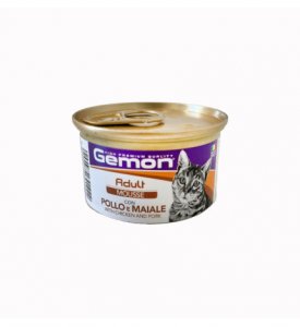 Gemon - Gatto Adulto - Mousse 85gr - Pollo e Maiale