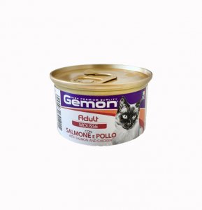 Gemon - Mousse 85gr - Gatto Adulto - Salmone e Pollo