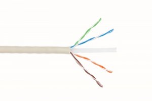 CAVO SOLIDO NON SCHERMATO UTP PER RETI CATEGORIA 5E (CCA) MATASSA MT. 305 AWG24