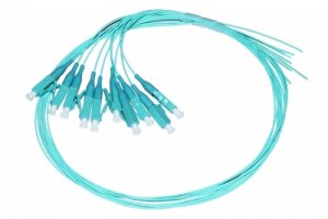 CONFEZIONE 10 CAVI PIGTAIL FIBRA OTTICA OM3 CONNETTORE LC CM 50