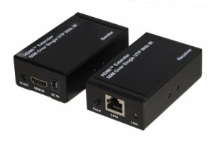 ESTENSORE HDMI TRAMITE CAVO CAT5/6 FINO A 60 METRI FULL HD CON SENSORI INFRAROSSI PER TELECOMANDI