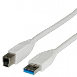 CAVO USB 3.0 CONNETTORI A-B 9 POLI MT. 1,80 COLORE BIANCO