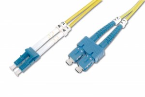 CAVO FIBRA OTTICA LC A SC MONOMODE DUPLEX 9/125 MT.3