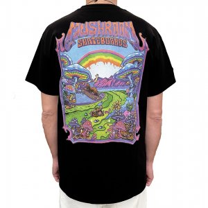 MUSHROOM T-Shirt Fairy world tee Black
