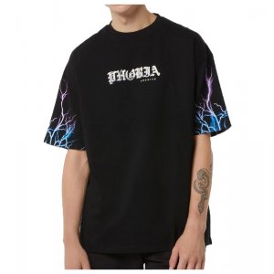 Phobia Archive T-Shirt Lightning blue purple on sleeve