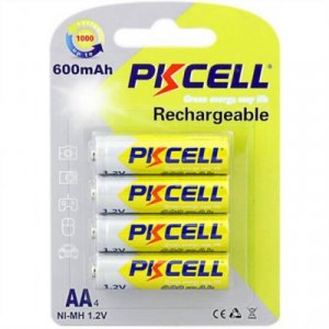 BATTERIE RICARICABILI STILO AA NI-MH 2600 MAH 1,2 V BLISTER 4 PEZZI