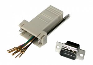 CONNETTORE MODULARE 9 POLI MASCHIO 8 POLI RJ45