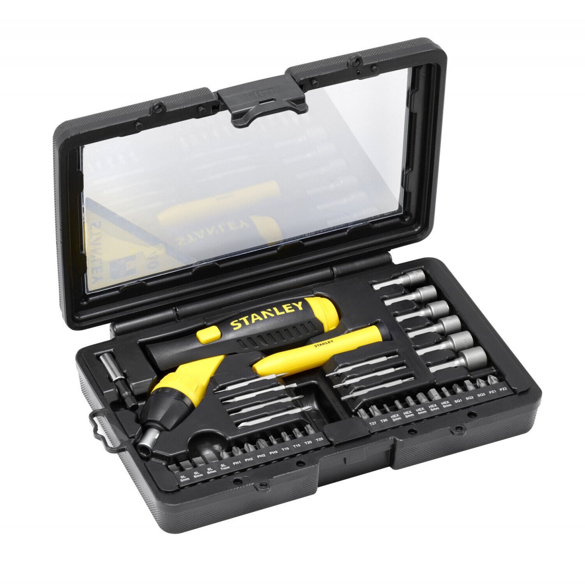 SET CACCIAVITE A CRICCH+ACCESSORI 40 PZ STANLEY