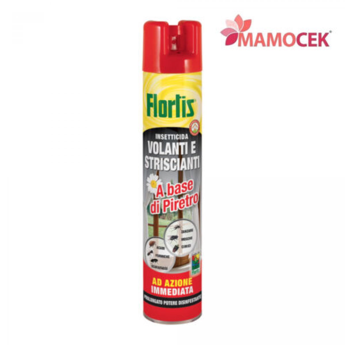 FLORTIS Insetticida volanti striscianti spray mosche zanzare formiche conf. 500 ml