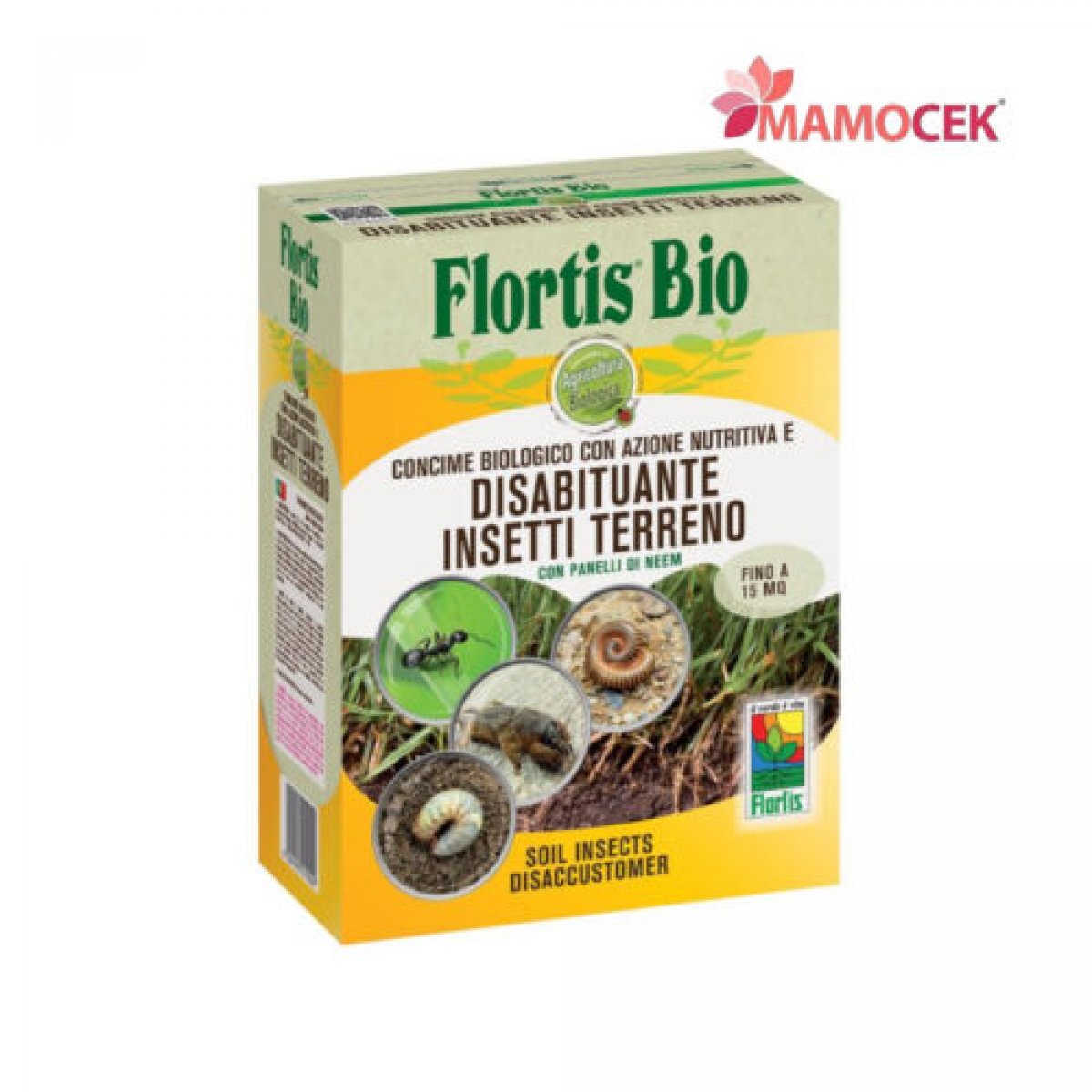 FLORTIS Disabituante insetti terreno  concime polvere biologico conf. 1,5 kg
